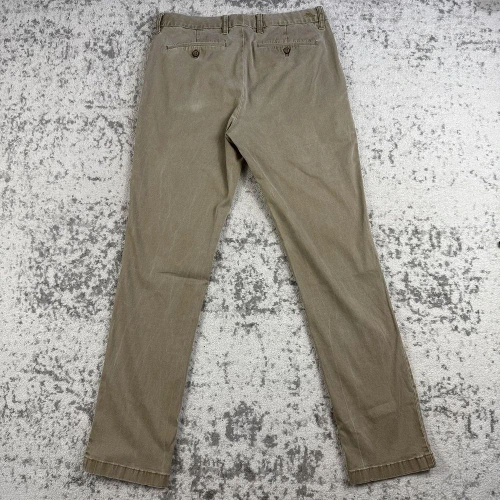 Tommy Bahama Pants Mens 34x32 Beige Chino Stretch Casual Summer Flat Front